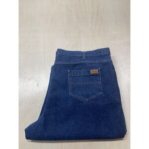 Cintas 394 Denim Jeans Mens Size 50x30 Dark Blue Work Jeans Heavey Duty Strong